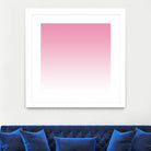 Aria Pink and White Gradient by Leah McPhail on GIANT ART - pink digital painting