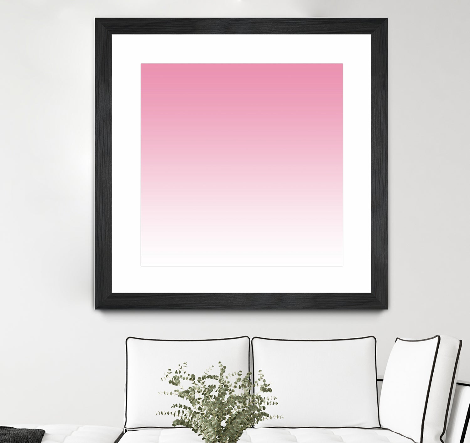 Aria Pink and White Gradient by Leah McPhail on GIANT ART - pink digital painting