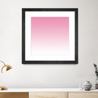 Aria Pink and White Gradient by Leah McPhail on GIANT ART - pink digital painting