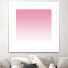 Aria Pink and White Gradient by Leah McPhail on GIANT ART - pink digital painting