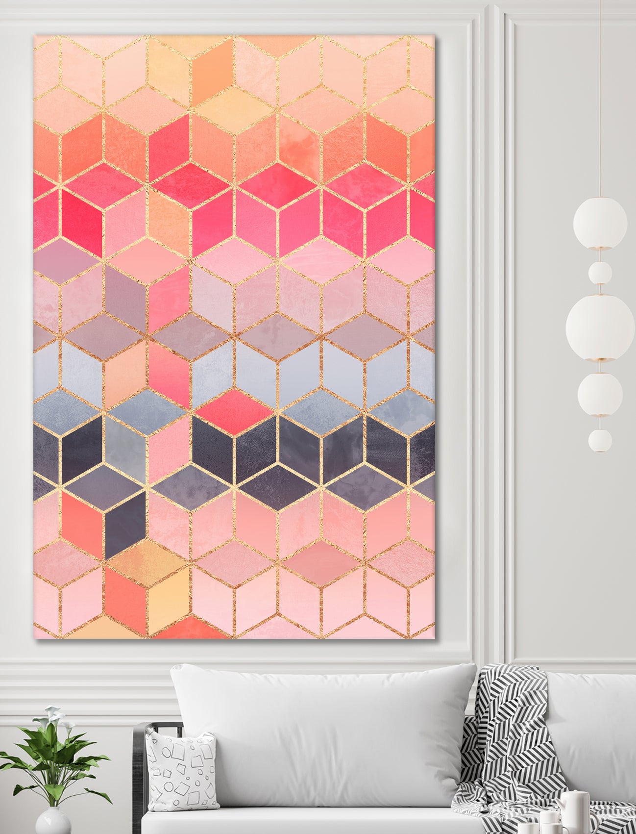 Happy Cubes by Elisabeth Fredriksson on GIANT ART - pink digital drawing