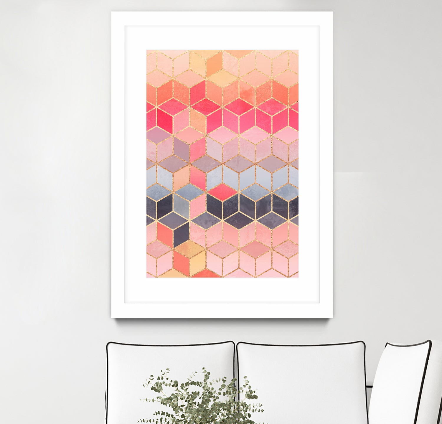 Happy Cubes by Elisabeth Fredriksson on GIANT ART - pink digital drawing