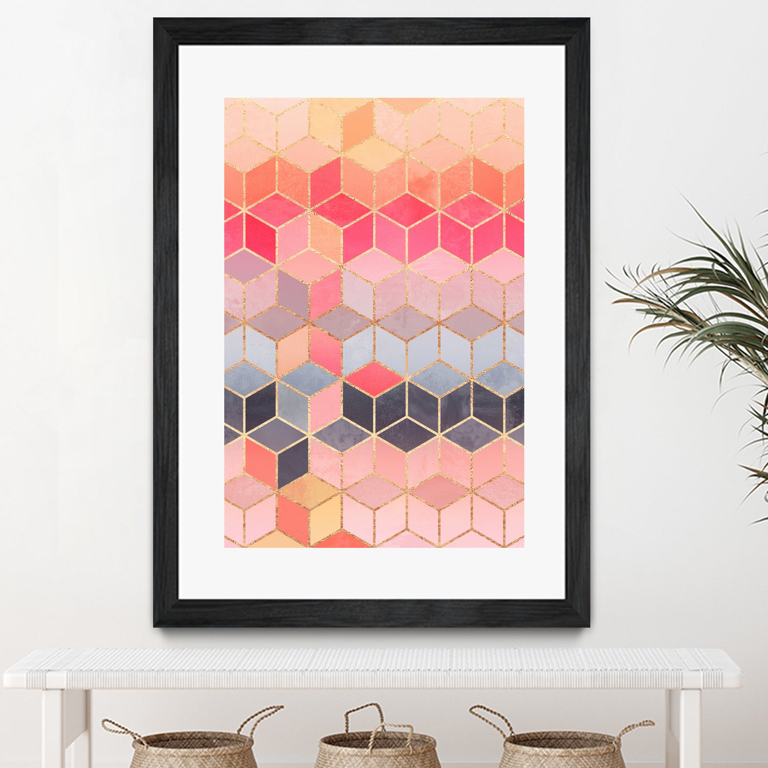 Happy Cubes by Elisabeth Fredriksson on GIANT ART - pink digital drawing