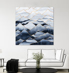 Mountains by Elisabeth Fredriksson on GIANT ART - blue digital drawing