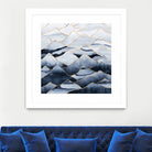 Mountains by Elisabeth Fredriksson on GIANT ART - blue digital drawing