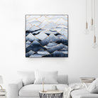 Mountains by Elisabeth Fredriksson on GIANT ART - blue digital drawing