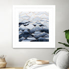 Mountains by Elisabeth Fredriksson on GIANT ART - blue digital drawing