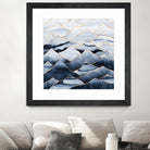 Mountains by Elisabeth Fredriksson on GIANT ART - blue digital drawing