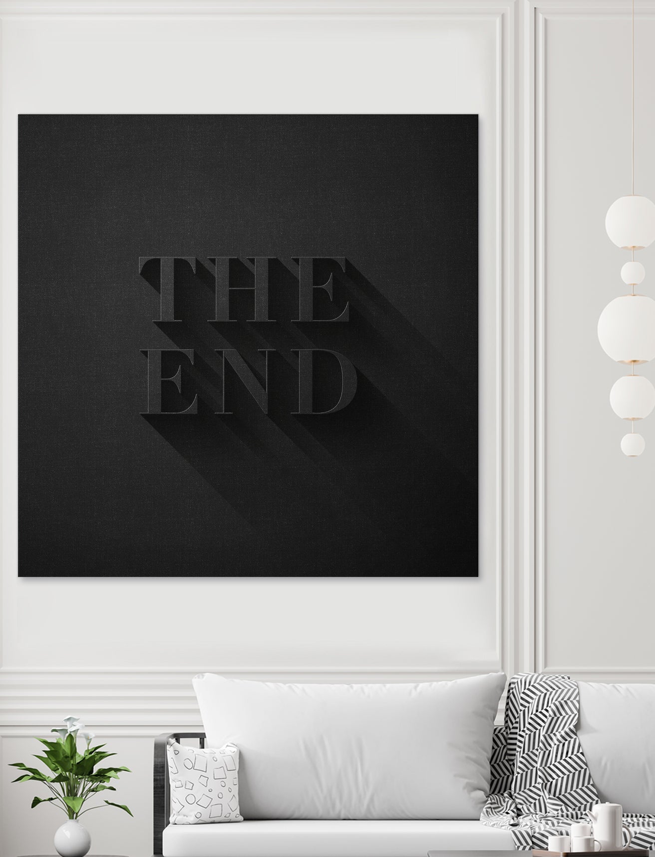 THE END by Daniel Coulmann on GIANT ART - black typography