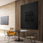 THE END by Daniel Coulmann on GIANT ART - black typography