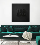 THE END by Daniel Coulmann on GIANT ART - black typography