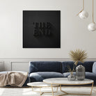 THE END by Daniel Coulmann on GIANT ART - black typography