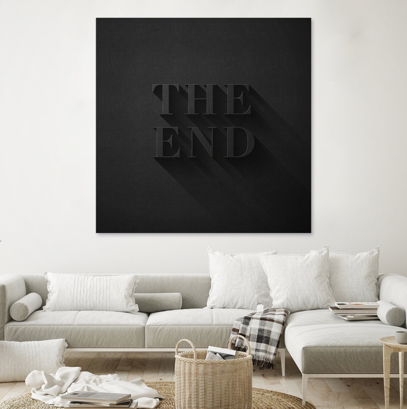 THE END by Daniel Coulmann on GIANT ART - black typography