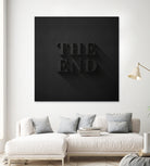 THE END by Daniel Coulmann on GIANT ART - black typography