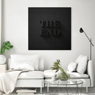 THE END by Daniel Coulmann on GIANT ART - black typography