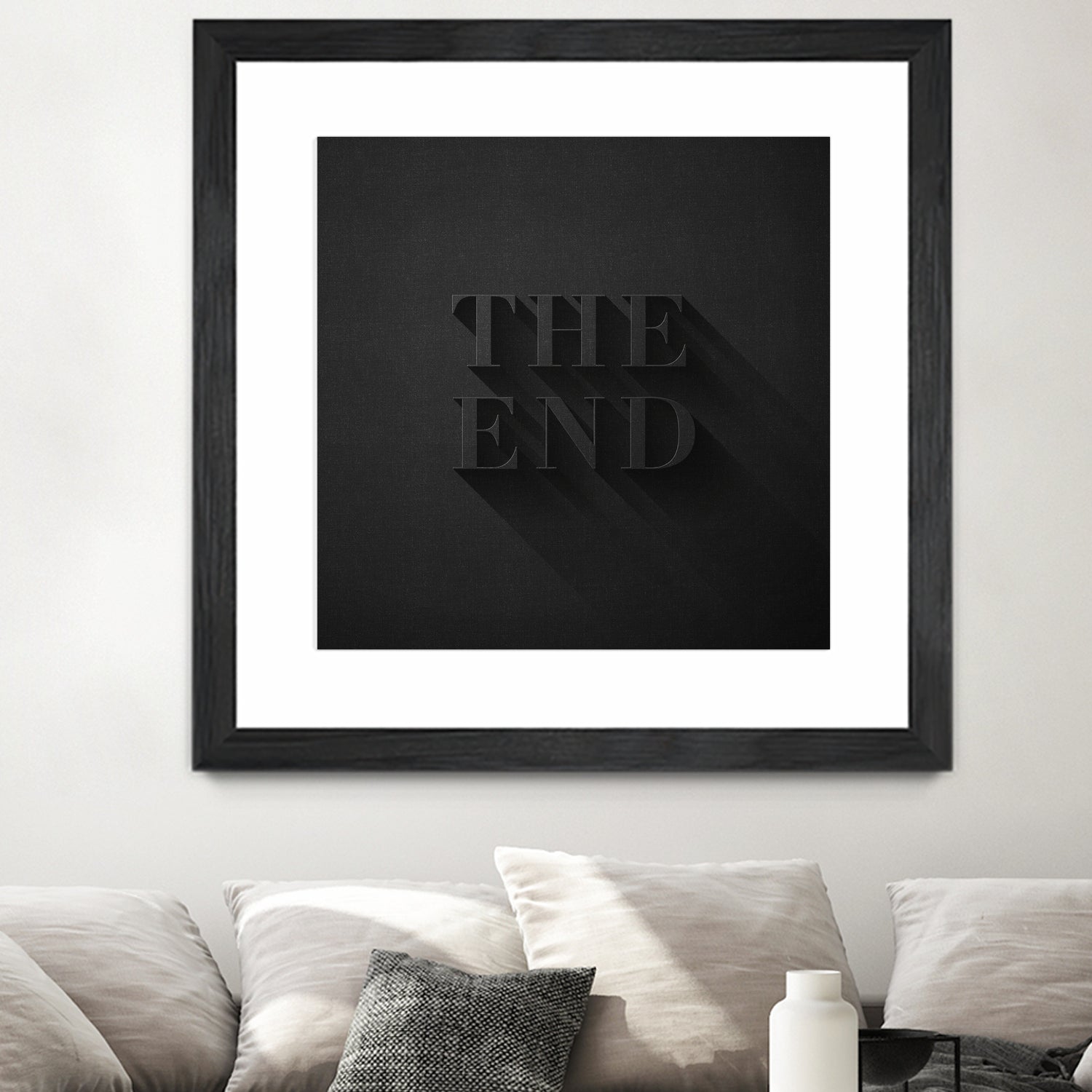 THE END by Daniel Coulmann on GIANT ART - black typography