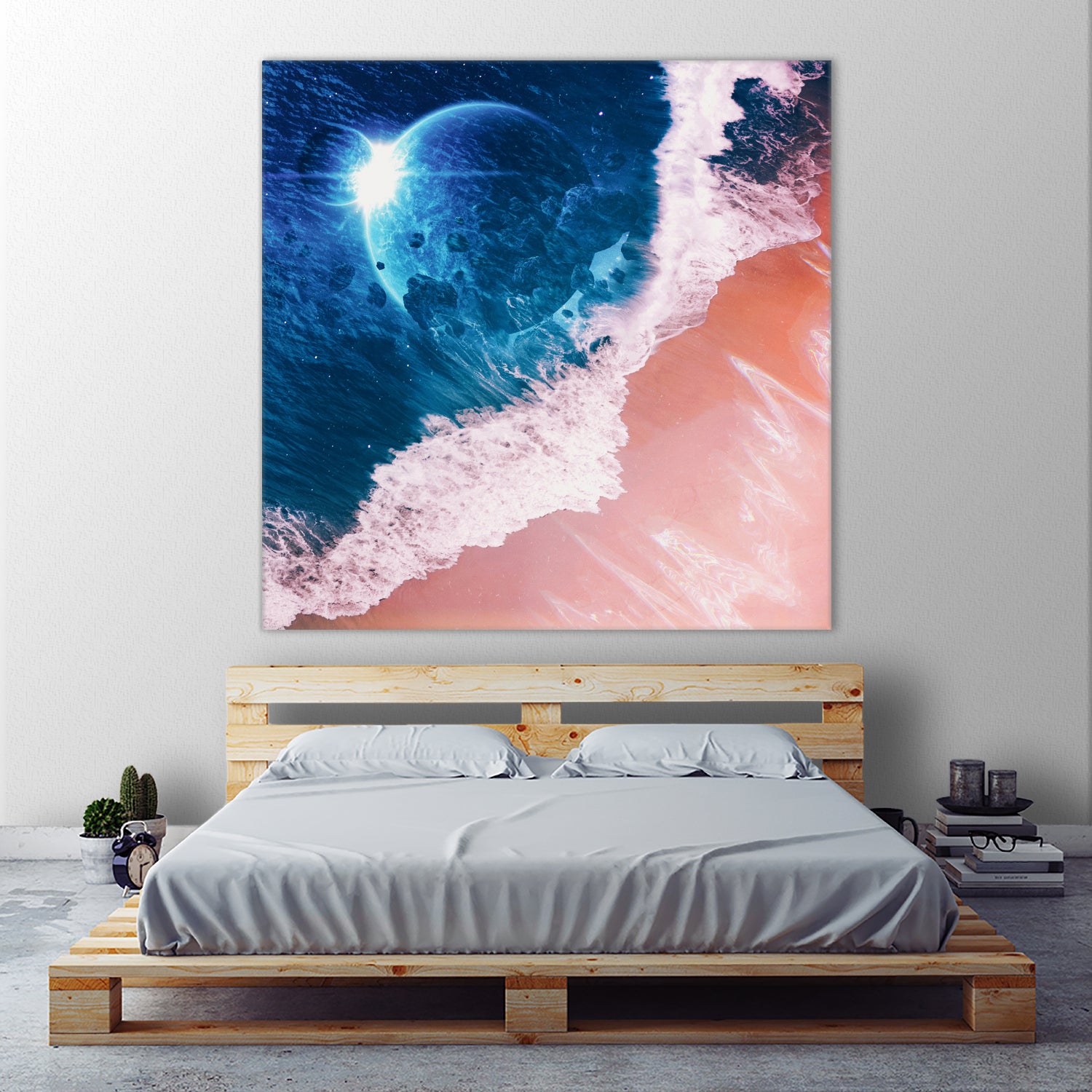 Rebel wave by Jorge Luis Miraldo on GIANT ART - blue digital painting