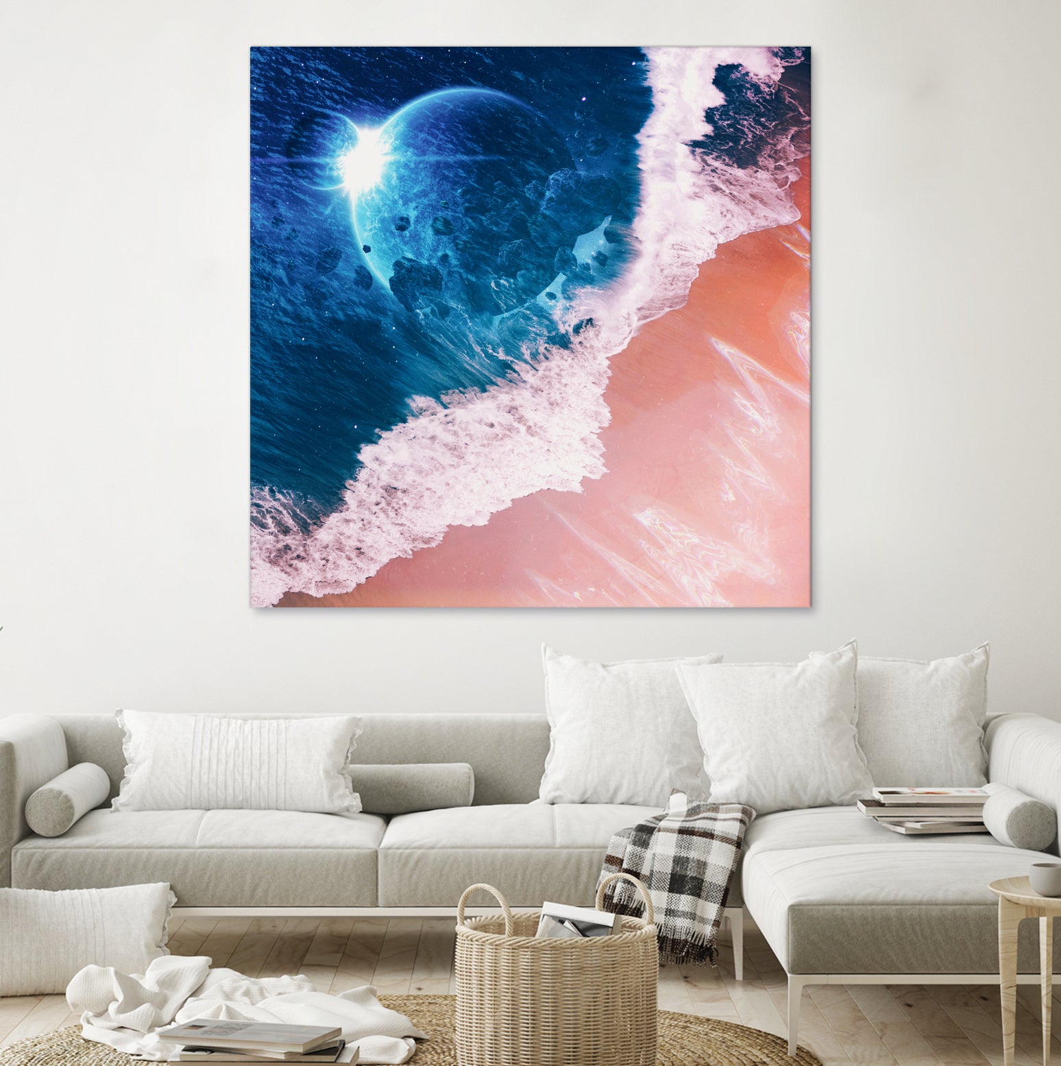 Rebel wave by Jorge Luis Miraldo on GIANT ART - blue digital painting