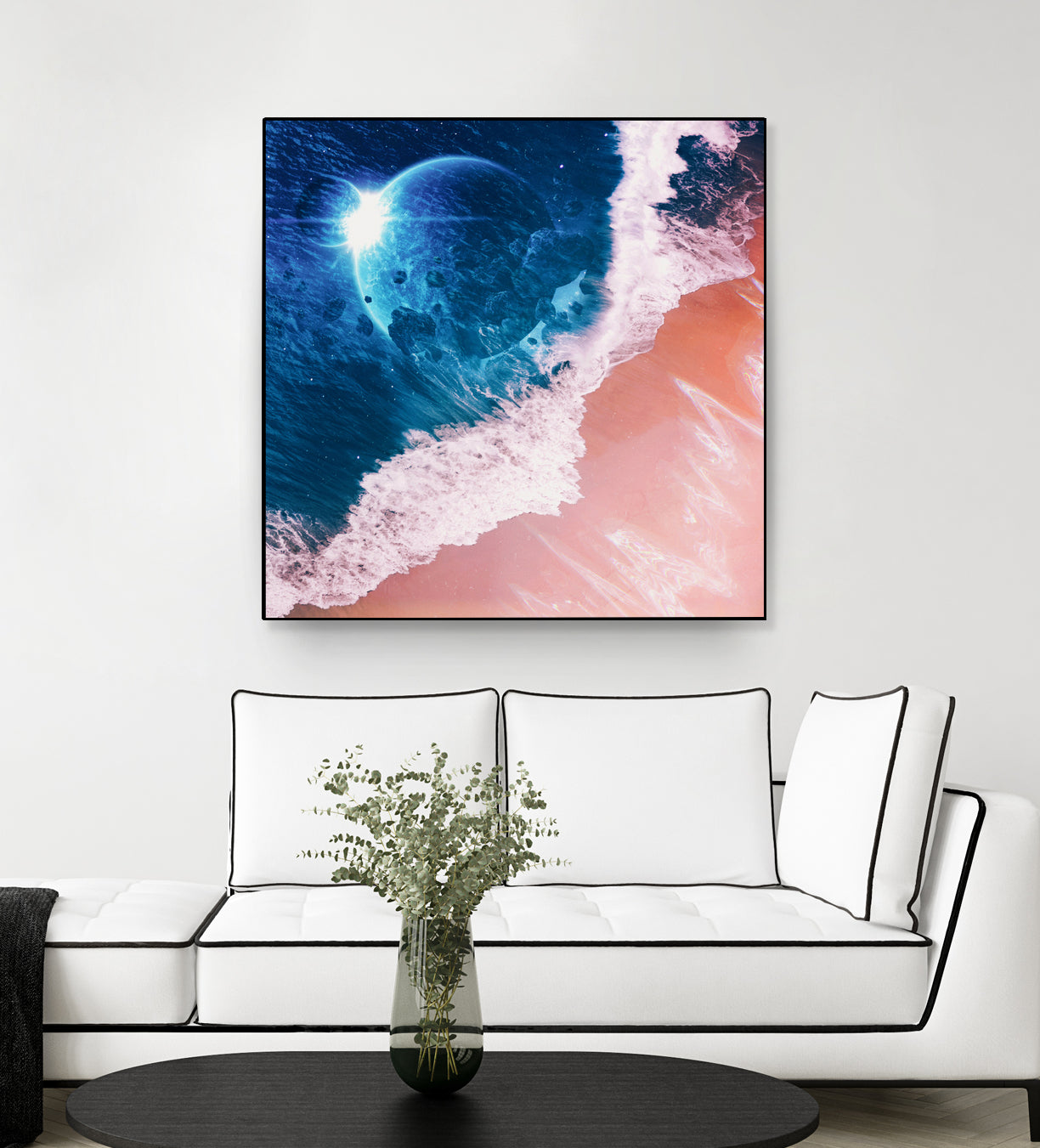 Rebel wave by Jorge Luis Miraldo on GIANT ART - blue digital painting