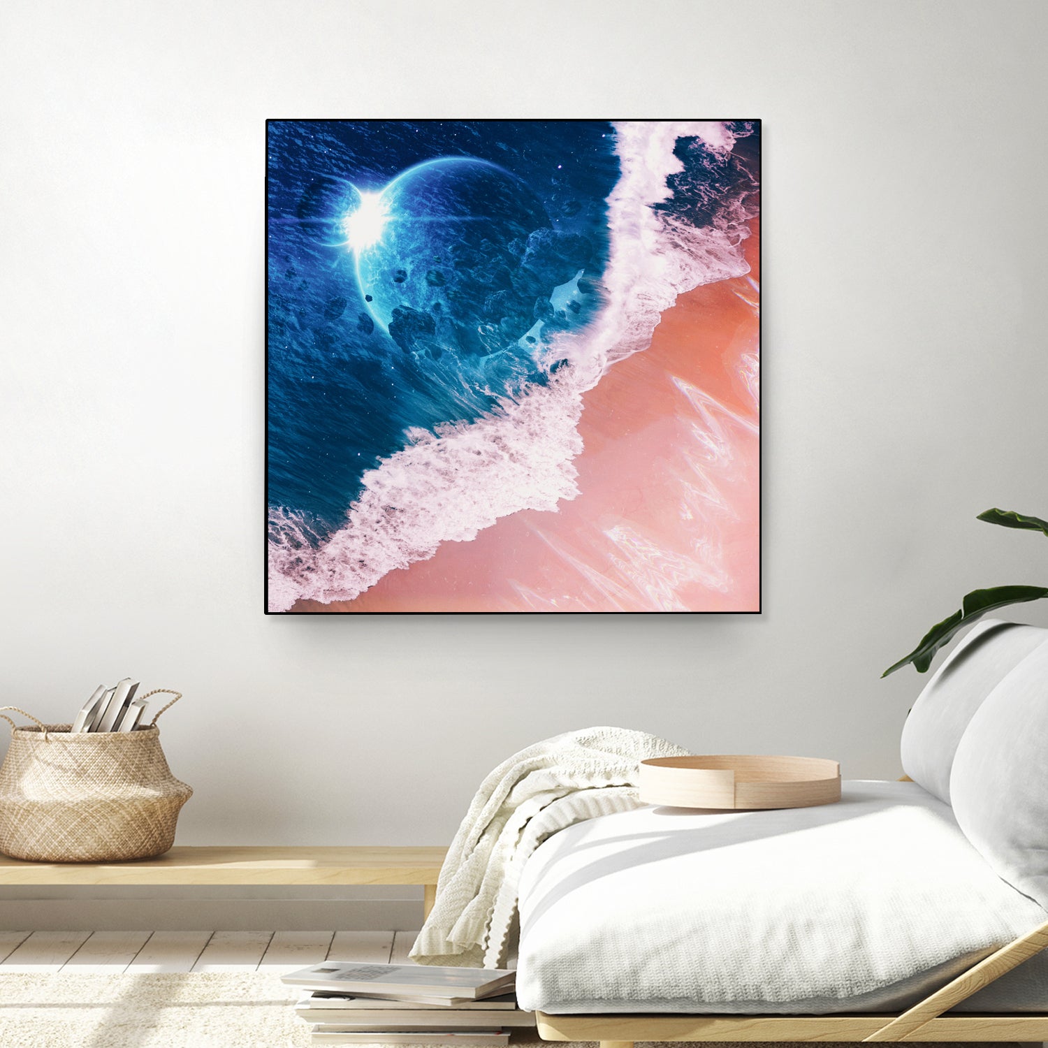 Rebel wave by Jorge Luis Miraldo on GIANT ART - blue digital painting