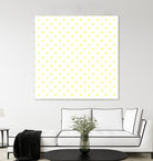 Small Yellow Polka Dots Pattern by David Kessler on GIANT ART - yellow digital painting