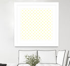 Small Yellow Polka Dots Pattern by David Kessler on GIANT ART - yellow digital painting