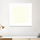 Small Yellow Polka Dots Pattern by David Kessler on GIANT ART - yellow digital painting