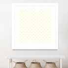 Small Yellow Polka Dots Pattern by David Kessler on GIANT ART - yellow digital painting