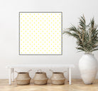 Small Yellow Polka Dots Pattern by David Kessler on GIANT ART - yellow digital painting