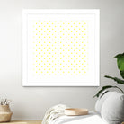 Small Yellow Polka Dots Pattern by David Kessler on GIANT ART - yellow digital painting