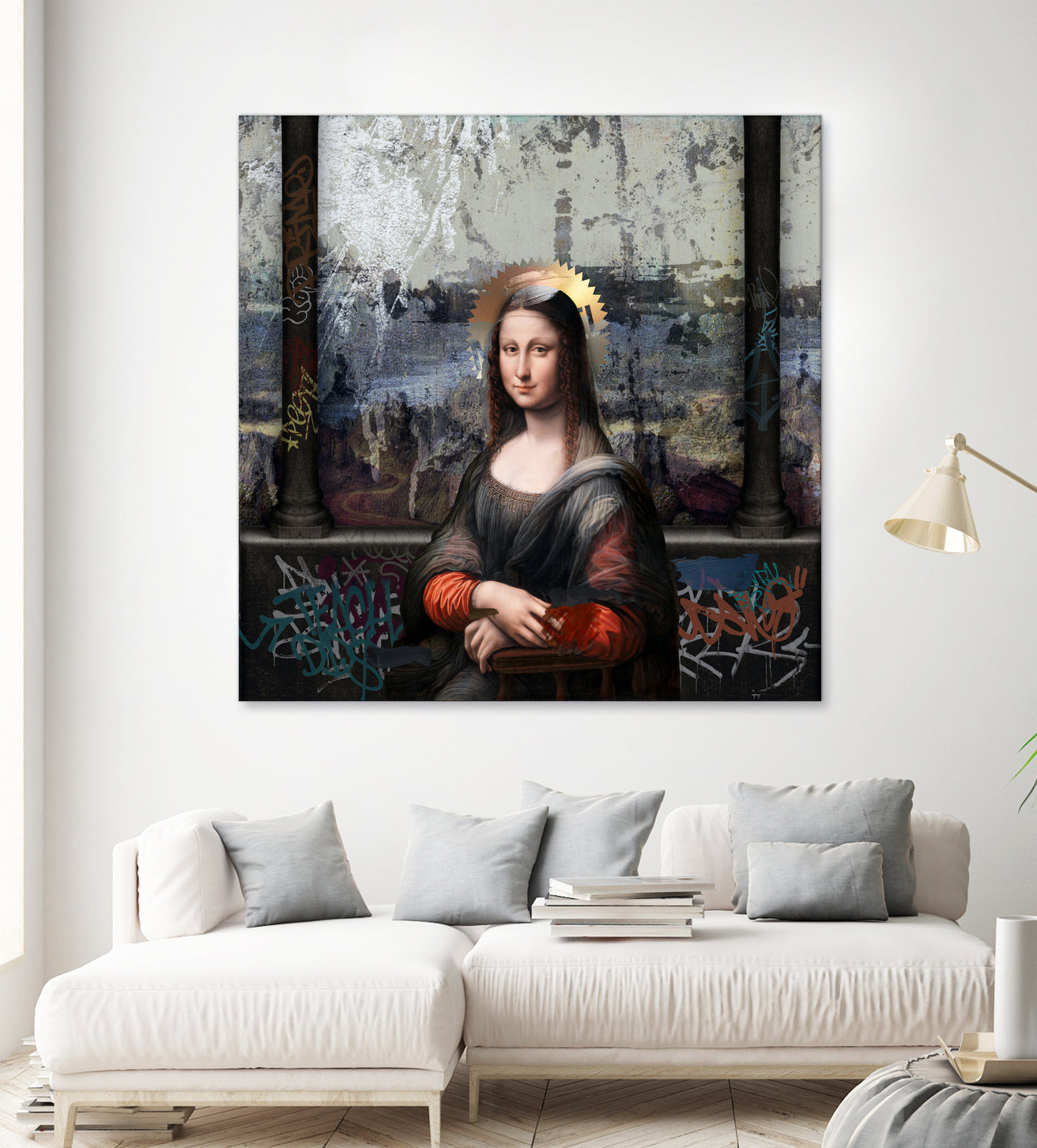 Gioconda by José Luis Guerrero on GIANT ART - gray digital painting