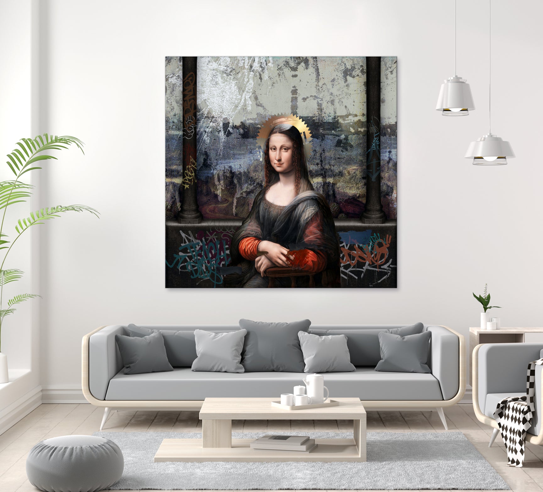 Gioconda by José Luis Guerrero on GIANT ART - gray digital painting