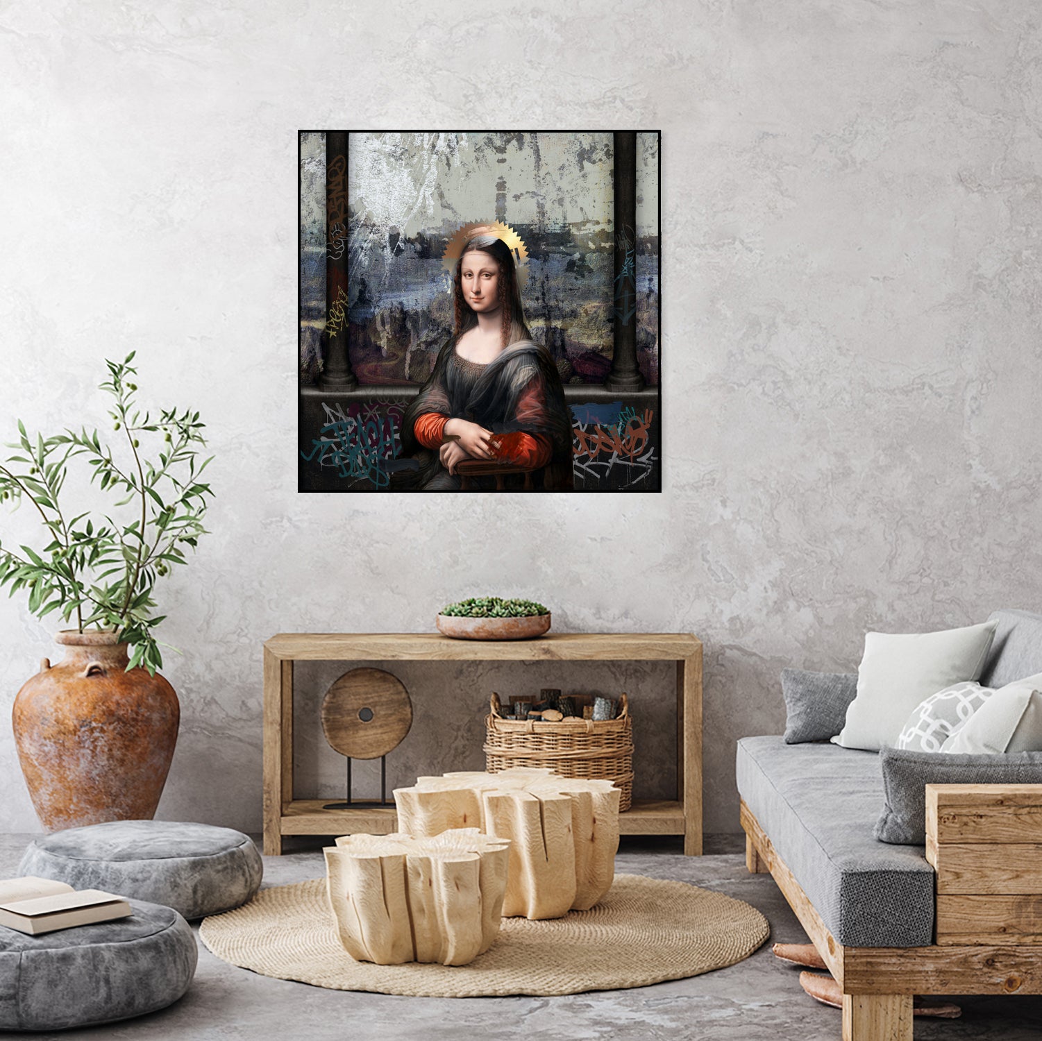 Gioconda by José Luis Guerrero on GIANT ART - gray digital painting