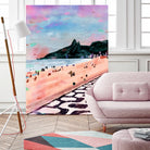 Rio Watercolors - Ipanema by Felipe Navega on GIANT ART - blue digital painting