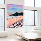 Rio Watercolors - Ipanema by Felipe Navega on GIANT ART - blue digital painting