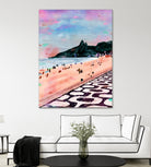 Rio Watercolors - Ipanema by Felipe Navega on GIANT ART - blue digital painting