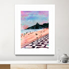 Rio Watercolors - Ipanema by Felipe Navega on GIANT ART - blue digital painting