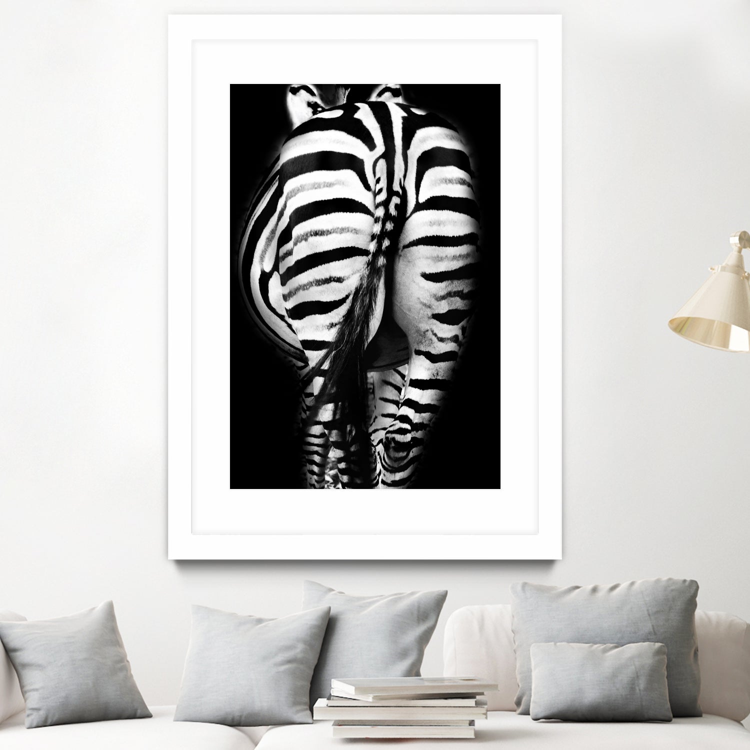 Stripes And Tails Monochrome by Irina Safonova on GIANT ART - gray photo manipulation