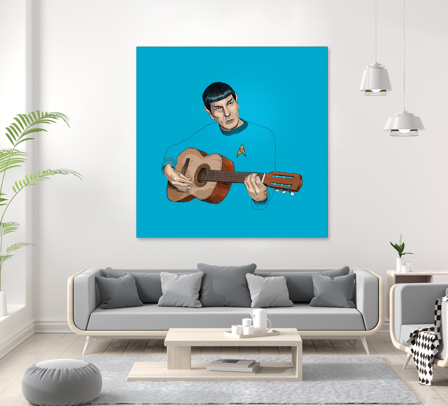 Music from Outer Space by Jason Ratliff on GIANT ART - blue digital painting