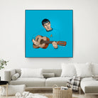 Music from Outer Space by Jason Ratliff on GIANT ART - blue digital painting