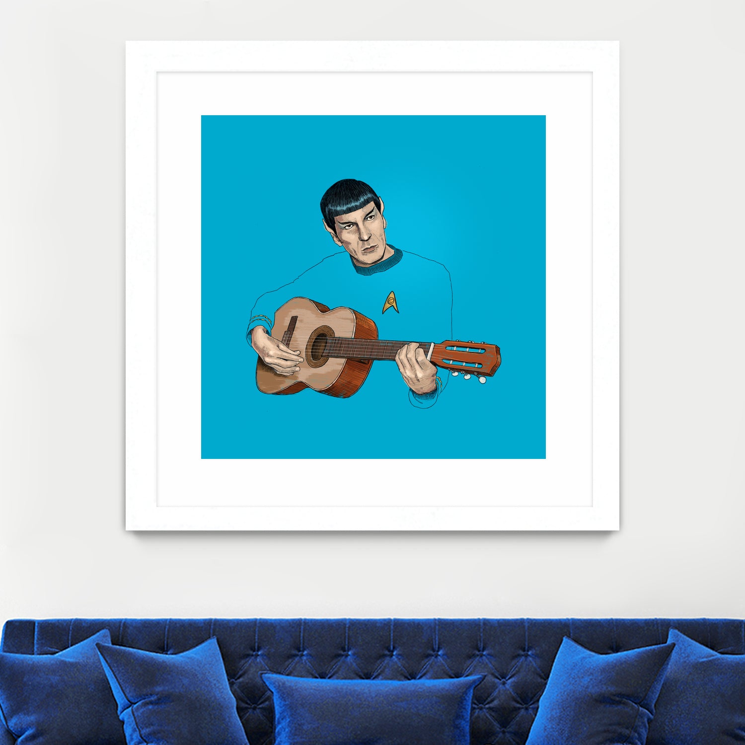 Music from Outer Space by Jason Ratliff on GIANT ART - blue digital painting