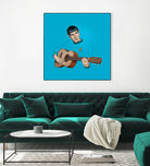 Music from Outer Space by Jason Ratliff on GIANT ART - blue digital painting