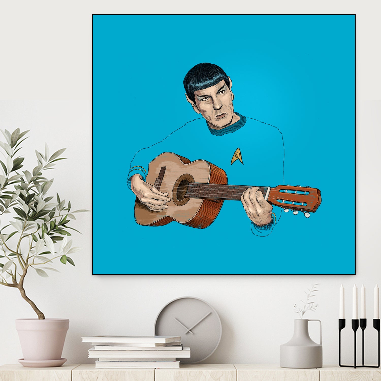 Music from Outer Space by Jason Ratliff on GIANT ART - blue digital painting