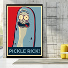 PICKLE RICK! by Christopher Sanabria on GIANT ART - green digital painting