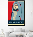 PICKLE RICK! by Christopher Sanabria on GIANT ART - green digital painting