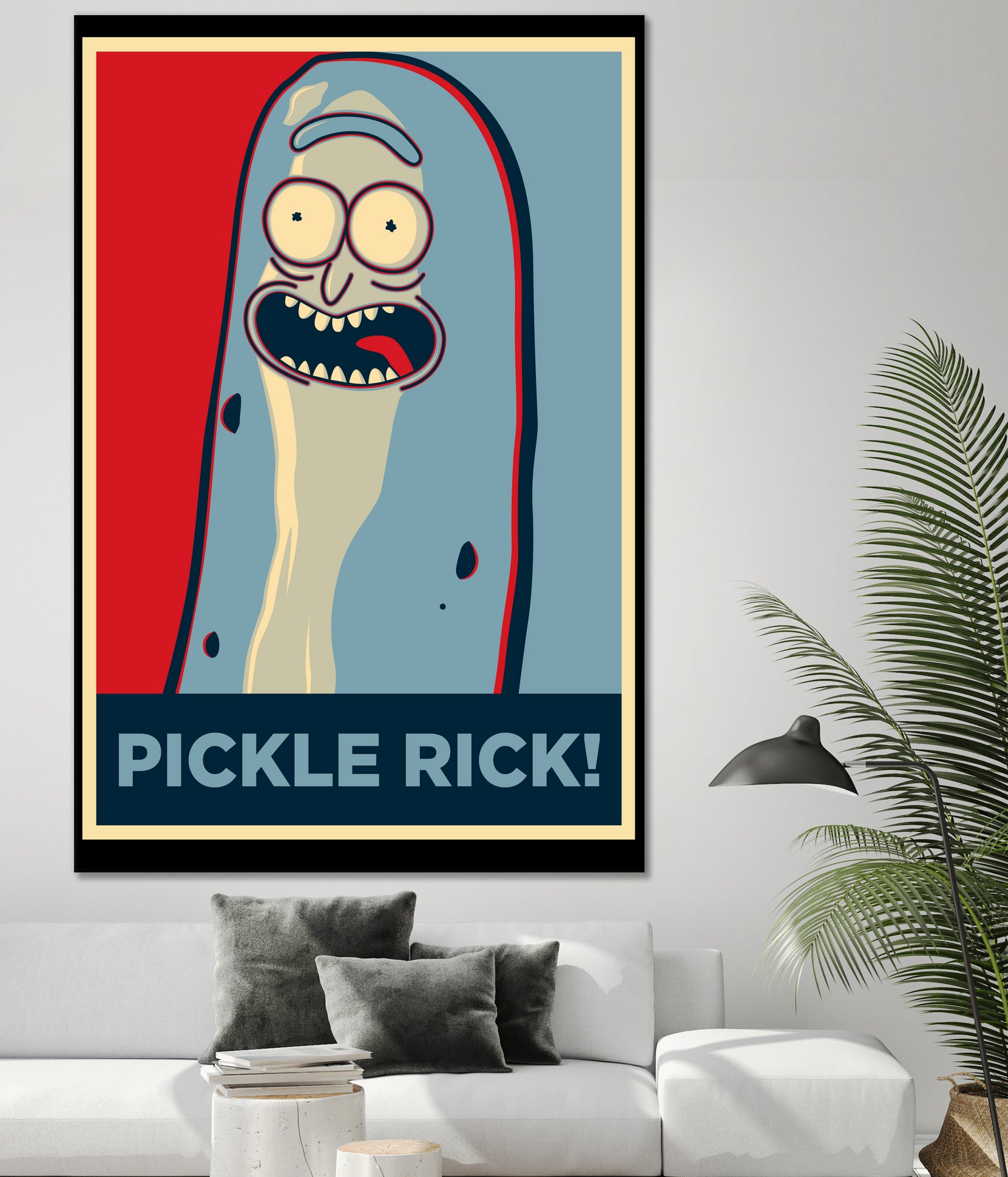 PICKLE RICK! by Christopher Sanabria on GIANT ART - green digital painting