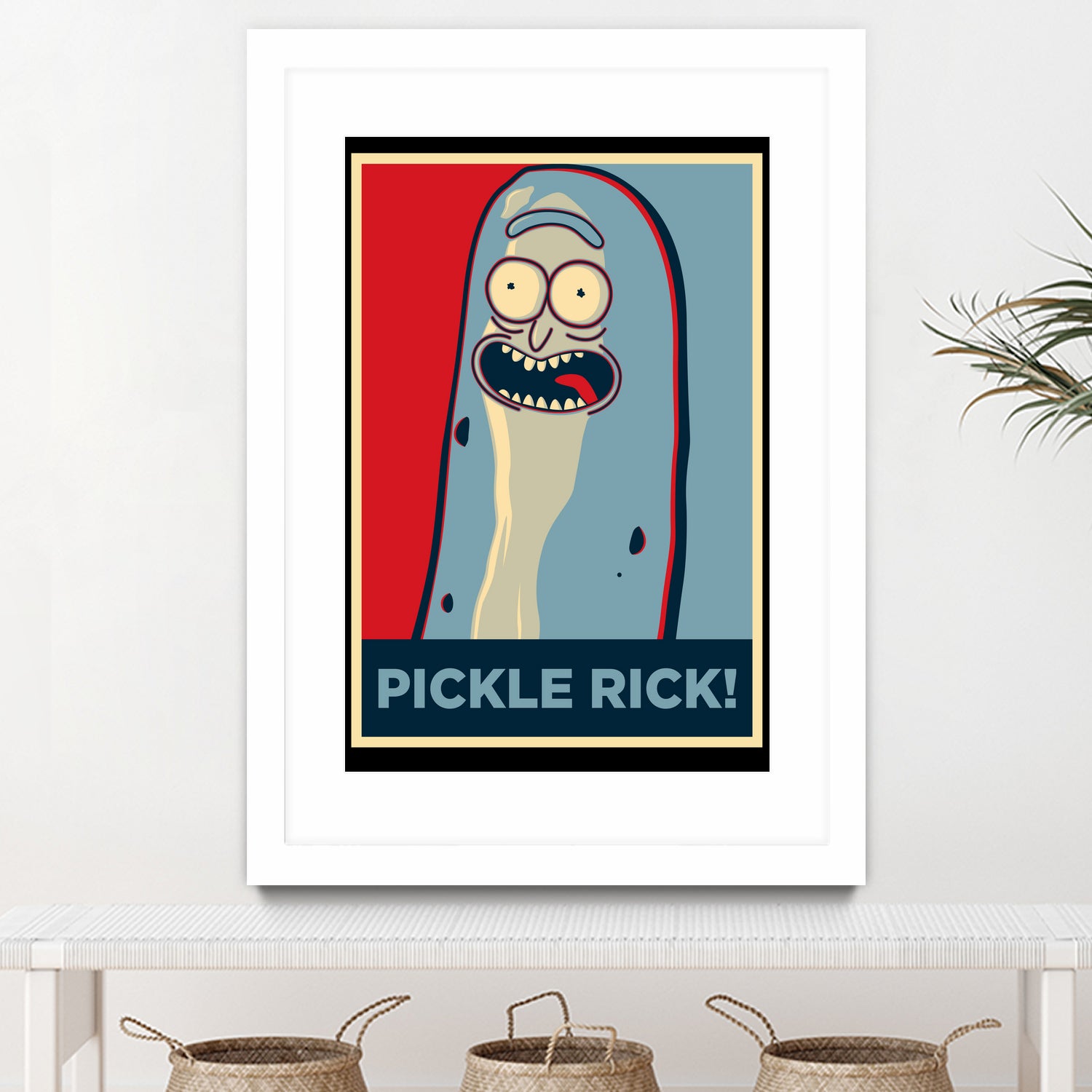 PICKLE RICK! by Christopher Sanabria on GIANT ART - green digital painting