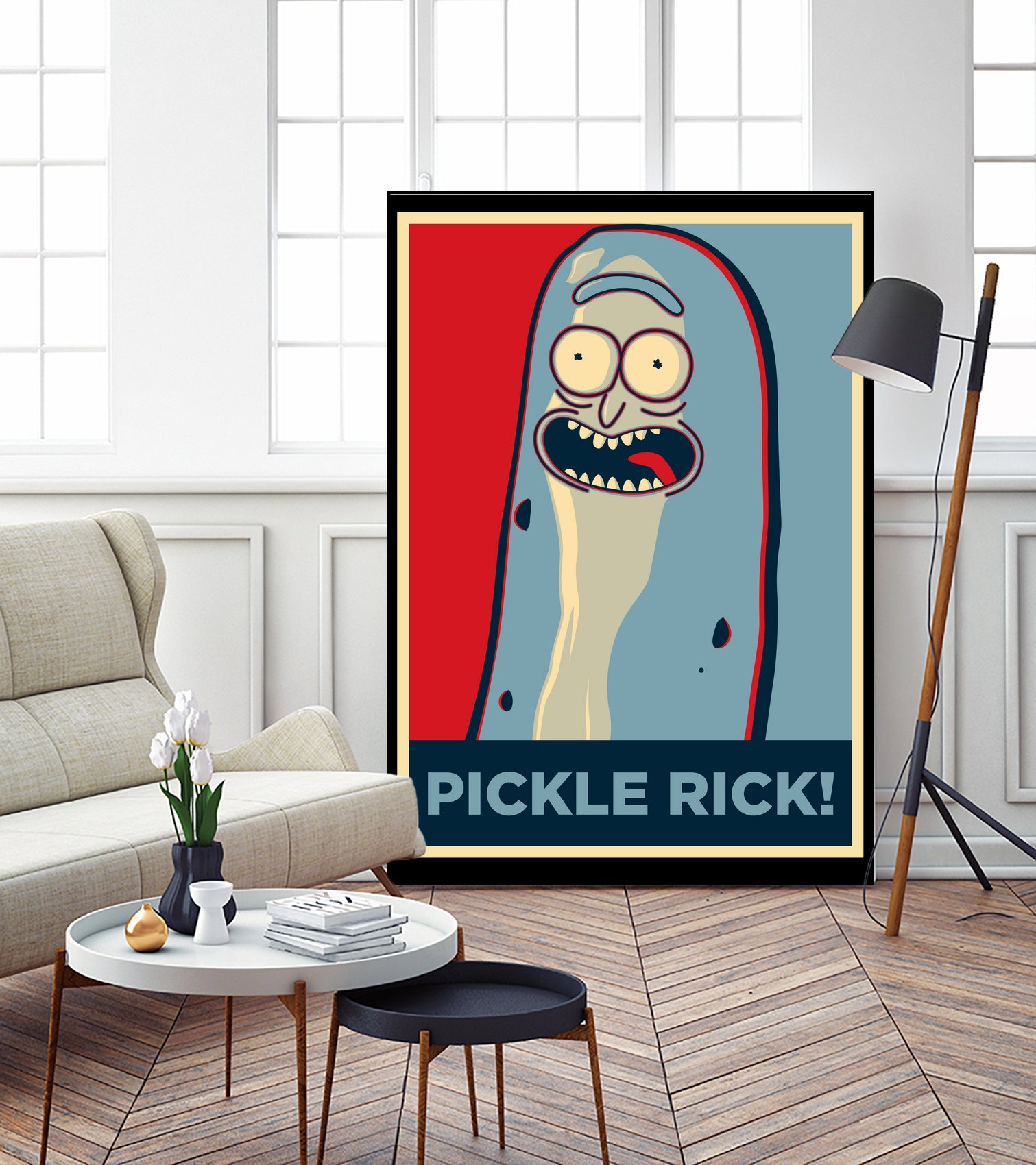 PICKLE RICK! by Christopher Sanabria on GIANT ART - green digital painting