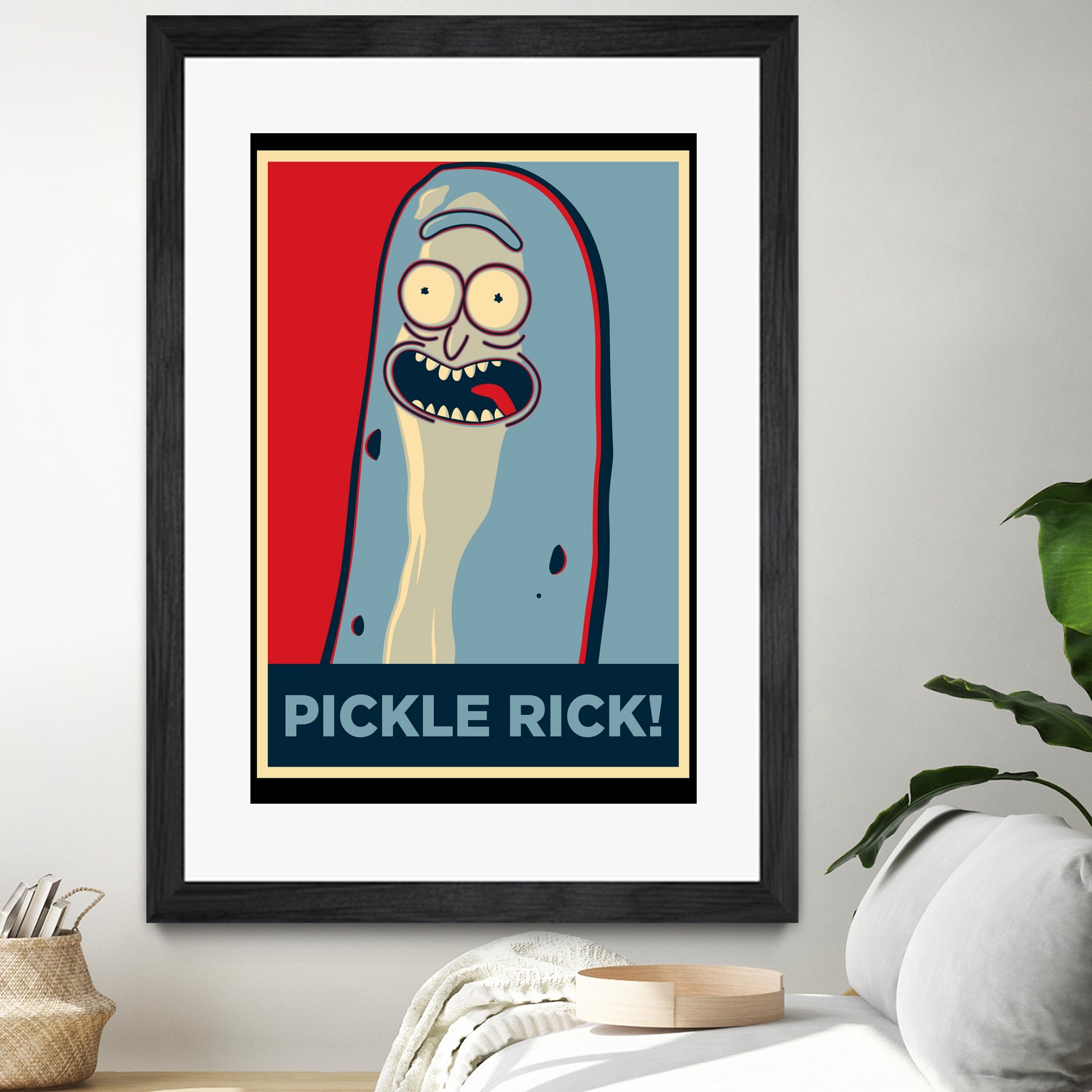 PICKLE RICK! by Christopher Sanabria on GIANT ART - green digital painting