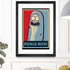 PICKLE RICK! by Christopher Sanabria on GIANT ART - green digital painting